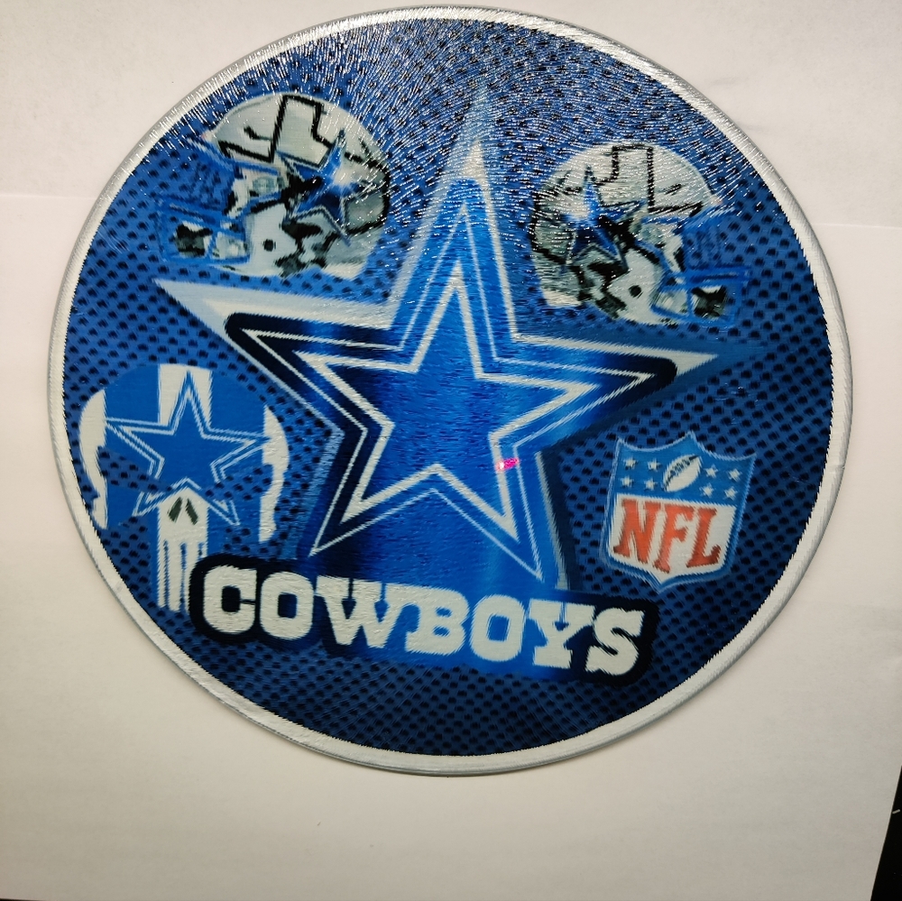Dallas cowboys tempered glass cutting board